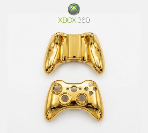 Gold chrome xbox 360 - chrome,